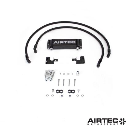 or during fast road use.Our kit has been designed in the UK after thorough research and huge experience in developing uprated oil cooler packages for a variety of modified track and road cars.The challenge with this kit was to integrate a large capacity