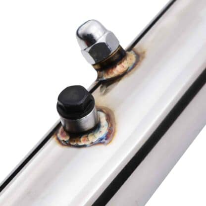 Built in flexi joint helps reduce exhaust strain