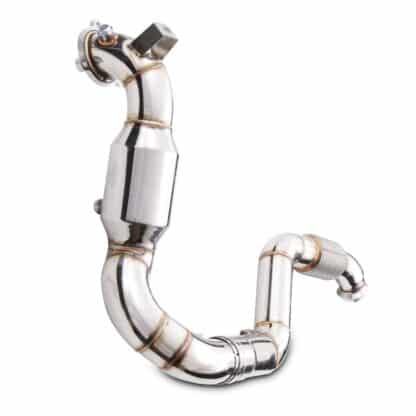 Gravity Performance sports cats are made to completely replace the stock catalytic converter reducing any restrictions. Our Performance sports cats improve throttle response and allow for improved exhaust flow