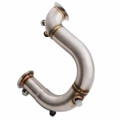 The internal welded U-Bend helps increase the flow of exhaust gases