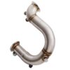 The internal welded U-Bend helps increase the flow of exhaust gases