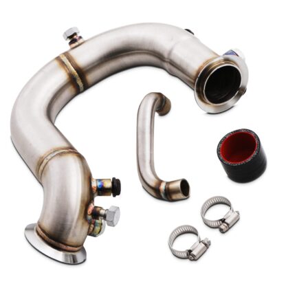 This Stainless Steel Downpipe DPF Delete and Decat is a straight replacement to remove the factory Diesel Particulate Filter (DPF) on the 1.6 / 2.0 TDI VW Golf MK7 Platform Vehicles. Gravity Performance DPF Deletes instantly increase power by allowing exhaust gasses to exit the vehicle quicker.