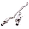 Free flowing system to get the most from the 6 cylinder twin turbo Engine