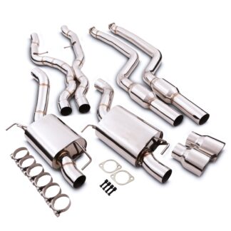 Gravity Performance Manifold Back Exhaust Systems are designed and manufactured to enhance the sound