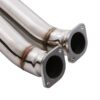Free flowing system to get the most from the 6 cylinder twin turbo Engine