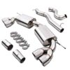 3″ bore throughout with Quad 4″ tailpipes
