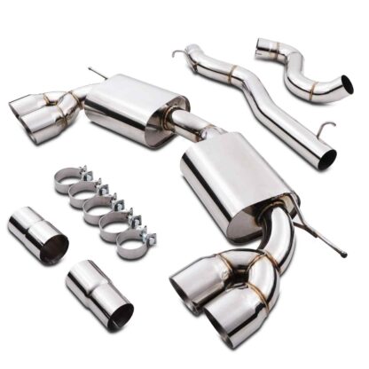 3″ bore throughout with Quad 4″ tailpipes