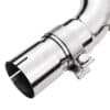 4″ Polished tailpipes deigned to fit the OEM rear valance