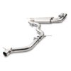 3' Polished tailpipes designed to fit the OEM rear valance