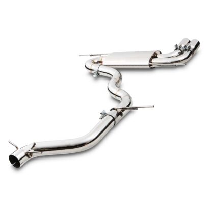 3' Polished tailpipes designed to fit the OEM rear valance