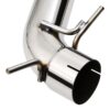 3' Polished tailpipes designed to fit the OEM rear valance