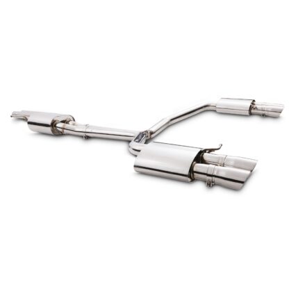 Designed to be a direct replacement replacement for the OEM system from the catalytic converters back