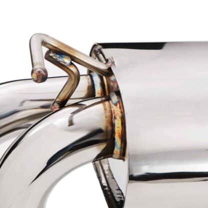 Fully polished dual exhaust tips