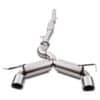 4″ Polished tailpipes to fit the OEM rear valance
