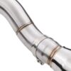 3″ downward swept exit