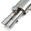 Dual exit tips designed to fit the OEM rear diffuser