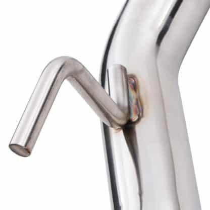Replaces the resonator after the catalytic converter
