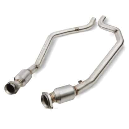 Gravity Performance sports cats instantly increase power by allowing exhaust gasses to exit the vehicle quicker. Our sports cats are designed to be direct replacements for the OEM catalytic converter