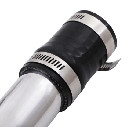 Mandrel bent aluminium hard pipes to handle higher boost pressures and last longer than OEM pipes