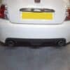 4' Polished tailpipes designed to fit the OEM rear valance