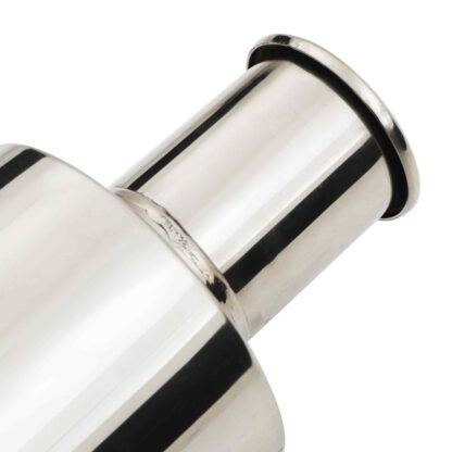 2.5″ Polished spoon style tailpipe designed to fit the OEM rear valance