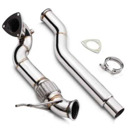 3″ bore narrowing to 2.5″ at the outlet for maximum exhaust flow