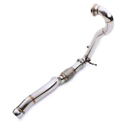 Built in flexi joint helps reduce exhaust strain