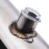 Built in flexi to reduce strain on the exhaust system