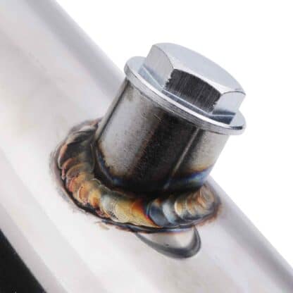 Built in flexi to reduce strain on the exhaust system