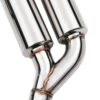 Manufactured from mandrel bent T304 grade stainless steel and CNC machined Flanges with full TIG welding for strength and durability