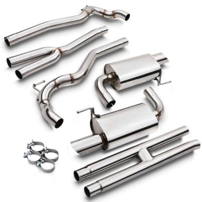 2.5″ bore Through out with Twin 3.5″ tailpipes