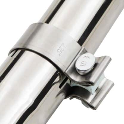 Designed to be a direct replacement replacement for the OEM system from the catalytic converters back
