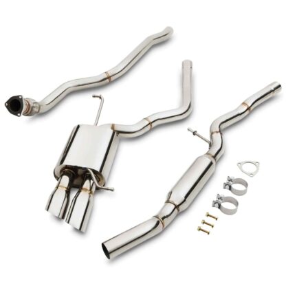 2.25″ bore throughout with dual 3″ tailpipes