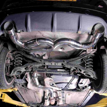 4' Polished tailpipes to fit the OEM rear valance