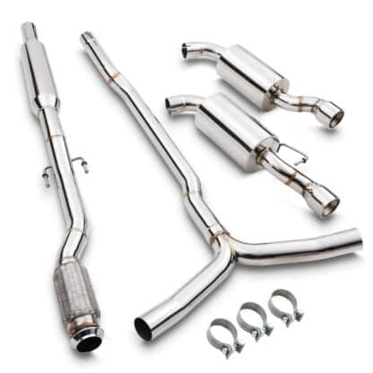 2.5″ bore throughout with 3.5″ tailpipes