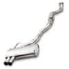 Twin 2.5' Polished tailpipes to fit the OEM rear valance