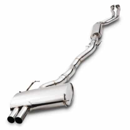Twin 2.5' Polished tailpipes to fit the OEM rear valance