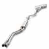 Twin 2.5' Polished tailpipes to fit the OEM rear valance