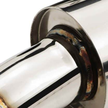 3″ bore throughout with quad 4″ polished tailpipes