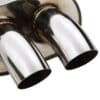 Twin downward tip to match the OEM look