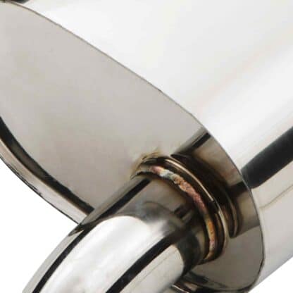 Subtle drooping style polished 2.5″ Tailpipe