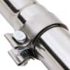Built in flexi joint helps reduce exhaust strain