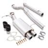 Manufactured from mandrel bent T304 grade stainless steel and CNC machined flanges with full TIG welding for strength and durability