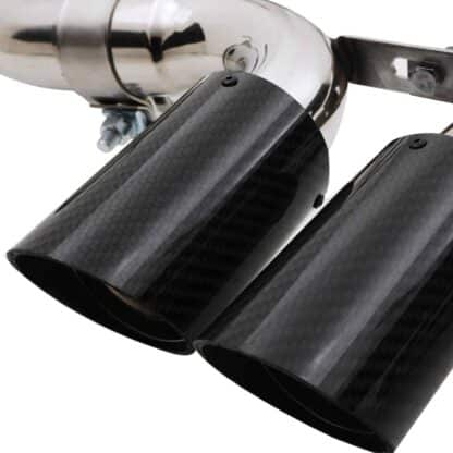 Resonated system reducing unwanted exhaust drone.