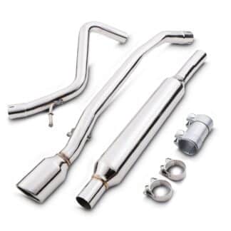 Gravity Performance Exhaust Systems are designed in house to fit OEM mounting points for perfect fitment to your vehicle. Our Gravity Performance Exhausts greatly enhances the sound with a captivating exhaust note while also increasing performance.