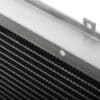 More water volume within a channel means greater cooling efficiency.