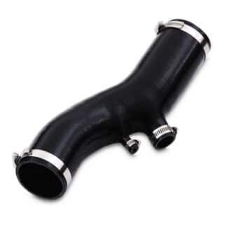 Black silicone reinforced turbo intake hose
