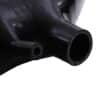Black silicone reinforced turbo intake hose