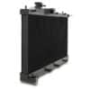 It is scientifically proven that black radiators have a higher heat emissivity rate than non-black radiators