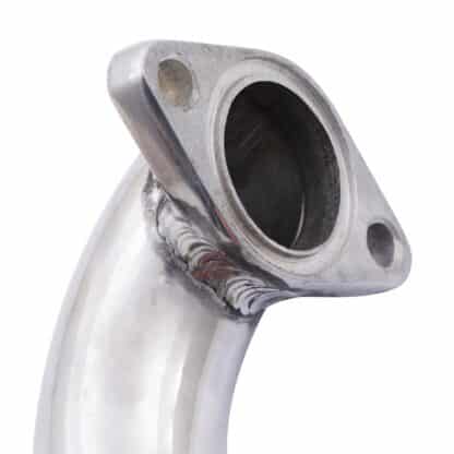 Removes the stock turbo muffler giving louder turbo noises and streamlines air flow from the turbo